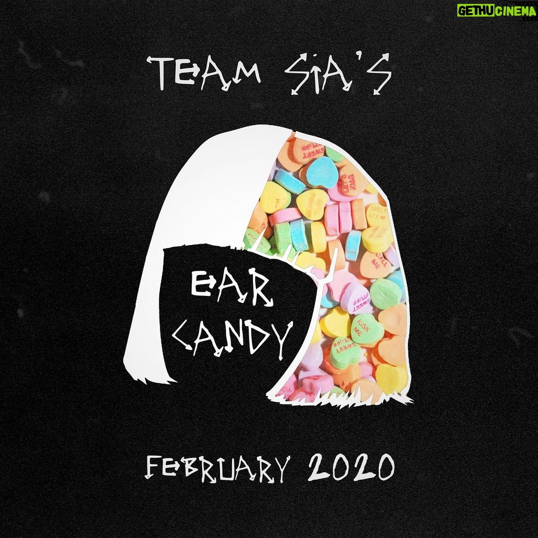 Sia Instagram - Team Sia's Ear Candy is ready to make you fall in love 💞 listen on @Spotify - Team Sia