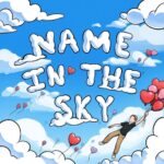 Sia Instagram - My bonus son @audioclayton just put this sweet little nugget out! Go have a listen at the link in my bio! He’s been my bonus baby since he was 3! [image description: the animated version of Audio’s single “Name In The Sky” with clouds spelling out the single name and Audio floating with heart balloons]
