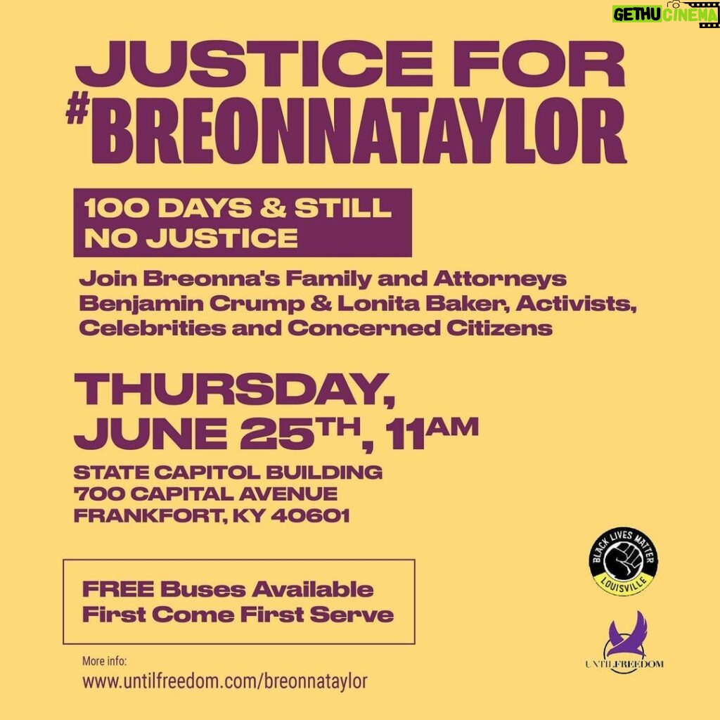 Sia Instagram - What are you doing to show up for #BreonnaTaylor? How are you showing up for #BreonnaTaylor?? It’s been 100 DAYS and still no justice! TODAY in solidarity with the @untilfreedom rally for Breonna Taylor in Kentucky we DEMAND that @DanieljayCameron charge and arrest Jonathan Mattingly, Brett Hankison, Myles Cosgrove and Joshua Jaynes. We also demand that state representatives Joni Jenkins and senator Morgan McGarvey present a statewide ban on No-Knock Warrants. Share this!! Make and post your own videos and email these people relentlessly. Sending love and gratitude for everyone who refuses to be silent until there is #JusticeForBreonnaTaylor #SayHerName