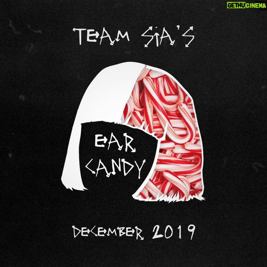 Sia Instagram - December's getting even sweeter with new songs added to Team Sia's Ear Candy on @Spotify! - Team Sia