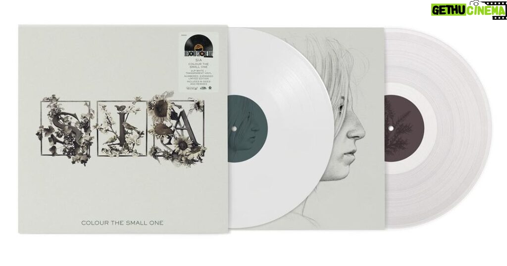 Sia Instagram - Celebrating 20 years of ‘Colour The Small One’ with a limited run Record Store Day exclusive white + transparent vinyl (and an expanded tracklist 💓)! Go get yours at your local record store on Saturday, 20th April 🎶 - Team Sia