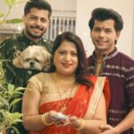 Siddharth Nigam Instagram - HAPPY DIWALI 🪔 FROM NIGAM’s ❤️ . . . . #abhisheknigam #siddharthnigam #vibhanigam #nigambrothers Mumbai, Maharashtra
