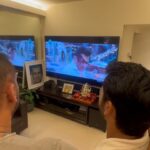 Siddharth Nigam Instagram - Kiska haath kiske shoulder pe?🫶 watching #kisikabhaikisikijaan with #beingsalmankhan #salmankhan #siddharthnigam Ap bhi dekhna mat bhulna with your family