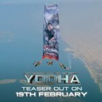 Sidharth Malhotra Instagram – Airdropping thrills straight to your screens! Super stoked to be taking off on this journey with you all. Stay tuned because #YodhaTeaser out on Feb 19. 🎬🔥

#Yodha in cinemas March 15.

@karanjohar @apoorva1972 @shashankkhaitan @dishapatani @raashiikhanna @sagarambre_ #PushkarOjha @primevideoin @dharmamovies @mentor_disciple_entertainment @aafilms.official @tseries.official