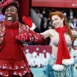Sierra Boggess Instagram - Happy thanksgiving and #throwbackthursday to #macysthanksgivingdayparade 2008!!!!! @disneyonbroadway @macys with my dearest @instatituss Macy's Thanksgiving Day Parade