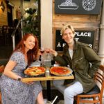 Sierra Boggess Instagram - // Happy Anniversary to my beautiful, funny, charming wife 💍. Our Favorite Secret Restaurant in France 🇫🇷 ♥️// Nice, Côte d'Azur, France