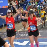 Sierra Boggess Instagram - Throwing it back to last year when my little sister and I ran @nycmarathon in support of @cancersupporthq !!!! We still cannot believe we did that, and it’s such an emotional day today as we are remembering what all these runners are about to go thru!! We both learned so much about ourselves…. You do, when you put yourself in situations that seem impossible, but you’ve TRAINED FOR IT, you’ve CRIED ABOUT IT, you’ve DOUBTED IR, you’ve wanted to turn back, you’ve ultimately BELIEVED IN YOURSELF and been SCARED BUT SHOWED UP ANYWAY!!!! So today, runners, be brave, trust the training, keep going, don’t think, and one foot in front of the other you get to run thru all 5 Burroughs of NYC!!!!!!!!! Life changing experience is NOW! 1. My sister and I crossing the finish line (5hrs and 6 mins!!) 2. My sister and I doing the damn thing! 3. The starting line!!! Looks at all the people!! 4. @officialsherierenescott cheering at mile 18! 5-7. Joy 🥲 TCS NYC Marathon Pavilion