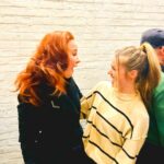 Sierra Boggess Instagram - Omg this is the best day ever!!!! @barrewithadrienne changed my damn life y’all know this!!! And if you haven’t experienced her class you gotta sign up and be forever changed too! Not just physically but spiritually and all the things. I cannot tell you enough amazing things about this woman and all the goodness she puts out into the world!!!!! Today we finally got to embrace after she came to @harmonyanewmusical and I still haven’t stopped beaming!!! You know when you meet people and know they are for life??? Yep!! Also check out her episode of #lightlessonswithsierra on my YouTube channel on “perfectly imperfect” she’s so frickin brilliant Barrymore Theatre