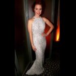 Sierra Boggess Instagram - Still reeling from @harmonyanewmusical opening night party! @randirahm lent me another fabulous LEWK for the night!! Head to toe sparkles 😭 with @oscarheyman sapphires and diamonds 💎 😭 Enjoy these photos from @bruglikas ♥️📷 “Showing here” 👻 😉 Guastavino 59th Street New York City