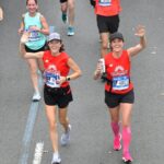 Sierra Boggess Instagram - Throwing it back to last year when my little sister and I ran @nycmarathon in support of @cancersupporthq !!!! We still cannot believe we did that, and it’s such an emotional day today as we are remembering what all these runners are about to go thru!! We both learned so much about ourselves…. You do, when you put yourself in situations that seem impossible, but you’ve TRAINED FOR IT, you’ve CRIED ABOUT IT, you’ve DOUBTED IR, you’ve wanted to turn back, you’ve ultimately BELIEVED IN YOURSELF and been SCARED BUT SHOWED UP ANYWAY!!!! So today, runners, be brave, trust the training, keep going, don’t think, and one foot in front of the other you get to run thru all 5 Burroughs of NYC!!!!!!!!! Life changing experience is NOW! 1. My sister and I crossing the finish line (5hrs and 6 mins!!) 2. My sister and I doing the damn thing! 3. The starting line!!! Looks at all the people!! 4. @officialsherierenescott cheering at mile 18! 5-7. Joy 🥲 TCS NYC Marathon Pavilion