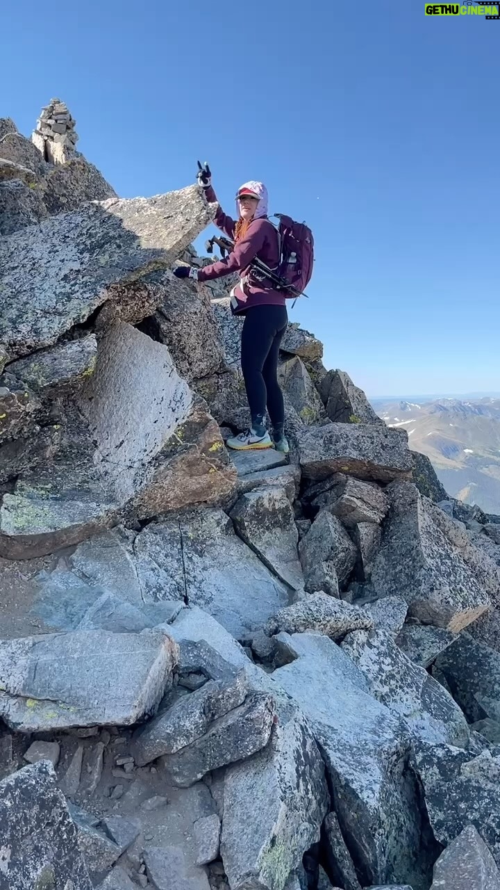 Sierra Boggess Instagram - Sometimes I need a reminder that I can do hard things. This summer my lil sis and I climbed LITERALLY longs peak in Colorado. I think about it almost everyday because HOW… this video Allegra took of me and when I see it I’m simultaneously terrified and excited to climb 14ers again. The whole mountain is a metaphor. I’m sure I’ll sing about it in concert again someday. Anyway, in case you need a reminder today that you, yes you, can do hard things, physical or emotional or spiritual etc etc… you can! ♥️💐 #longspeak #colorado #youcandoit #youcandohardthings #14ersofcolorado #14ers Longs Peak, Rocky Mountain National Park