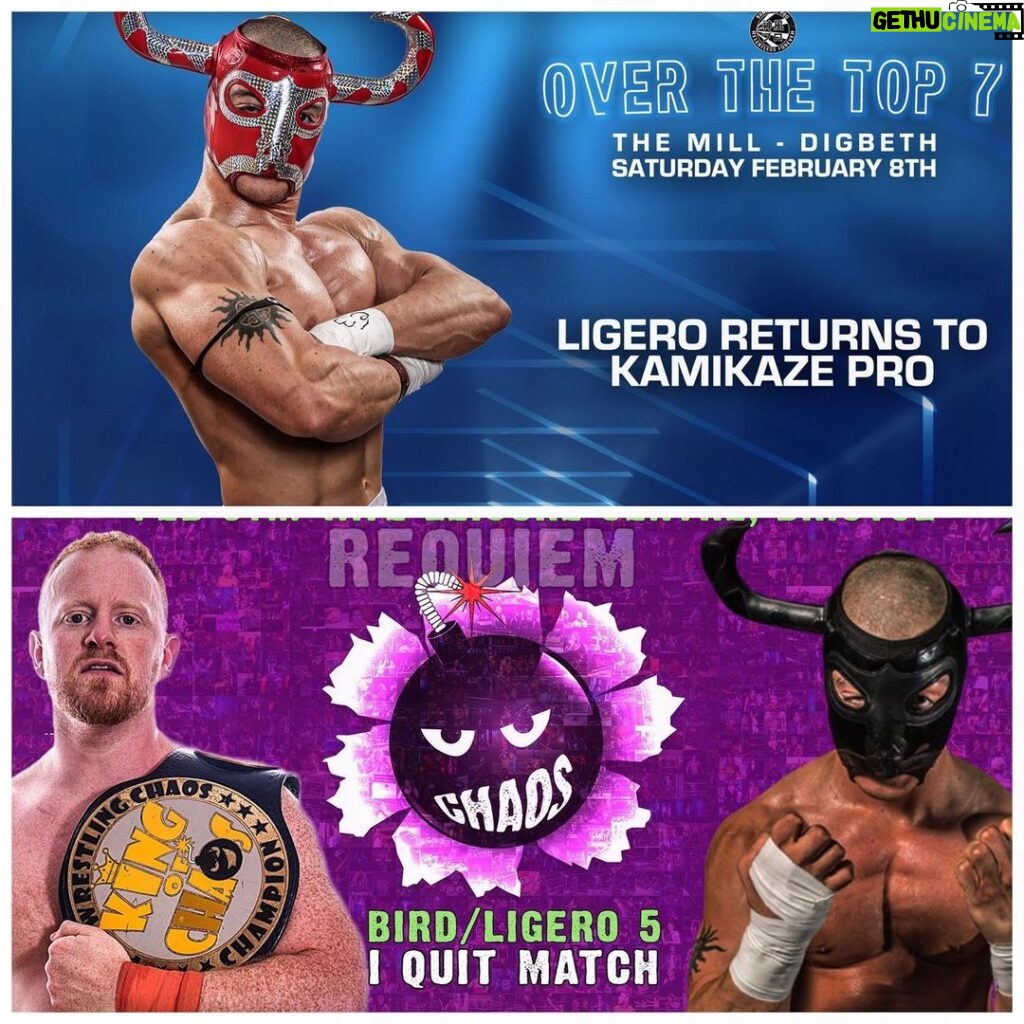 Simon Musk Instagram - February 8th, I’ll be rolling back the years by doing one of them doubles I used to love so much! Making a special return to Kamikaze Pro first, then the final chapter of my rivalry with Mike Bird at Pro Wrestling Chaos! Thanks to both companies for making this possible. #wwe #ligero #nxtuk #nxt #wrestling #double #kamikaze #keepitpro #chaos #professionalathlete