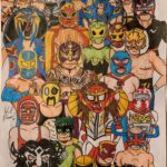 Simon Musk Instagram – ‪Utterly incredible artwork here! Honoured to be amongst a lot of these names‬! Credit: @will_power_sepw #fanart #maskedwrestler #masks #ligero #wrestling #artwork