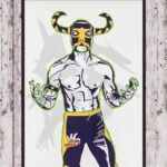 Simon Musk Instagram - Some lovely artwork, courtesy of @the_art_of_86! #wwe #ligero #nxtuk #nxt #wrestling #artwork #art #drawing