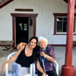 Simone Kessell Instagram - 95 years young my beautiful Nana ♥️ I’m sorry I missed your birthday but looking at you here there will be many more far out look at her (Her secret water cress and boil up) Love you 😘 love my whānau miss you all very much ❣️