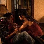 Simone Kessell Instagram - What happened to Travis and is it a cult? Ep 2 of @yellowjackets has dropped…With my brilliant dance partner @juliettelewis @showtime 💜