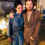 Simone Kessell Instagram - Just a Queen and a Jedi hanging out 😂 Bravo @obiwankenobi the last episode is epic 🚀 #brehaorgana #obiwankenobi #ewanmcgregor #simonekessell @disneyplus