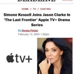 Simone Kessell Instagram - Woohoo 🙌🏽 Thank you @appletv and all the brilliant creatives I get to play with on this one. Especially my old mate #jasonclarke the scripts, location and talent on this series blows my mind. I can’t wait Chur 😜 #thelastfrontier #appletv @deadline 🙏🏽