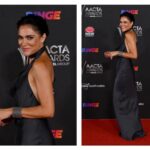 Simone Kessell Instagram - Fabulous night celebrating our film and television industry #aactasawards #aactas2021 🏆with my mates @samneilltheprop @sarahlwalker @_daniellecormack_ @nashedgerton @taikawaititi Thank you @gingerandsmart for helping me ooze elegance ( according to the telegraph 🤣) in my very sexy dress 💋