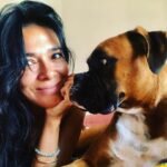 Simone Kessell Instagram - The love of a rescue dog 🤍#adoptdontshop #rescueanimals