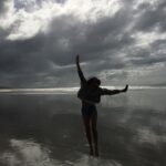 Simone Kessell Instagram - One year ago today on the most perfect beach in the world. #parkiri #Aotearoa #newzealand ♥️♥️ Pakiri, New Zealand