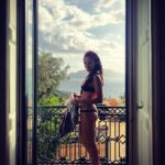 Simone Kessell Instagram - Today’s my birthday so here is my appreciation pic for the year so far ~ In Italy ~ Hanging out washing, barefoot, bikini, Capri as my backdrop, the sun setting....Total happiness ~ What an Incredible summer. Here’s to the next year on this amazing planet 🌍 Villa Aragona