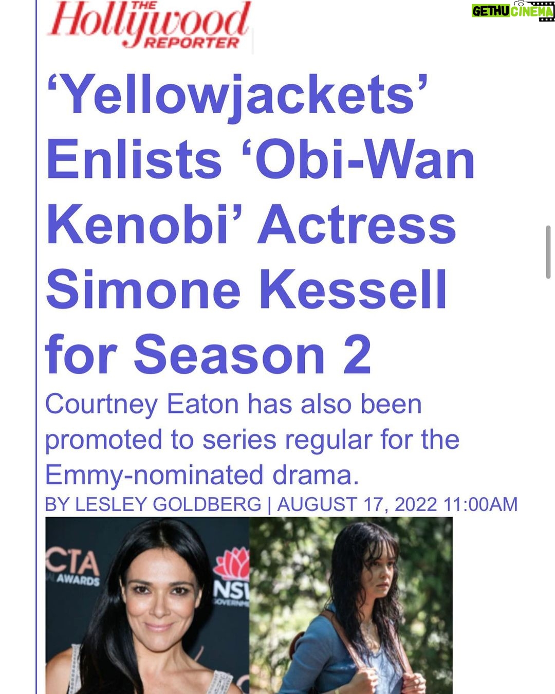 Simone Kessell Instagram - Who the f*uck is Lottie Matthew’s? I can finally tell you 😱Thrilled to be joining this honey hive of brilliant actors and creatives. 🙏🏽@shoyellowjackets thank you @juliaxbuchwald @buchwaldtalent for everything ♥️