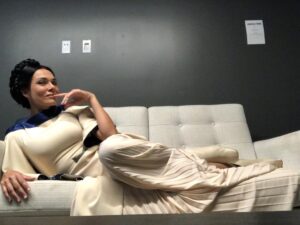 Simone Kessell Instagram - May the 4th be with you ✨and with all our brilliant writers who are striking! I support you ✊🏽 We are nothing without them. ( It is currently the 4th in Australia) and I just found these little dressing room moments of #brehaorgana #starwarsday #obiwankenobi ⚡️