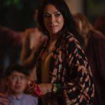 Simone Kessell Instagram - Ep 5💥More chaos, more unraveling, more caftan’s - This one is my fav 🙏🏽 designed by my beautiful & talented friend @kirrilyjohnston styled/ compiled by our brilliant costume designer @amyparris 💜@yellowjackets @showtime @huskofficial