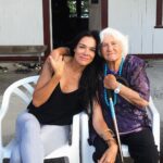Simone Kessell Instagram - 95 years young my beautiful Nana ♥️ I’m sorry I missed your birthday but looking at you here there will be many more far out look at her (Her secret water cress and boil up) Love you 😘 love my whānau miss you all very much ❣️