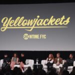 Simone Kessell Instagram – That was a crazy 48hrs 🖤Thanks #FYC what a fun panel full of love and support for the show 🙏🏽and I just happen to have the worlds shiniest legs! @tawnycypress @riccigrams @warrenkole @paramountnetwork @yellowjackets @showtime