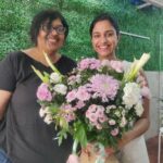 Siri Ravikumar Instagram - Around 13 months ago, this picture was clicked a couple of days after @siriiravikumar's birthday and on the day she officially came onboard Swathi Mutthina Male Haniye. Fun fact is that it was on the eve of her birthday this year that I told her about the release date and plans. Some coincidence, no? What a fun roller coaster journey it has been since. And now can't wait for all to see the wonderful acting that you've done as Prerana, two days from now. Shine on ✨❤️ #SMMHonNovember24