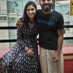 Siri Ravikumar Instagram - Mirchi, always a special place. My first love, my home ❤️ Thank you forever and always! @mirchi_kannada ! . Wearing this beautiful dress by @yubikastudio pretty jewelry styled by @saritha.reddy19 ❤️