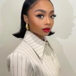 Skai Jackson Instagram - @maxmara 🤍 mua @brandyallen hair @viphair_ashanti #STYLEDbyMonicaRose