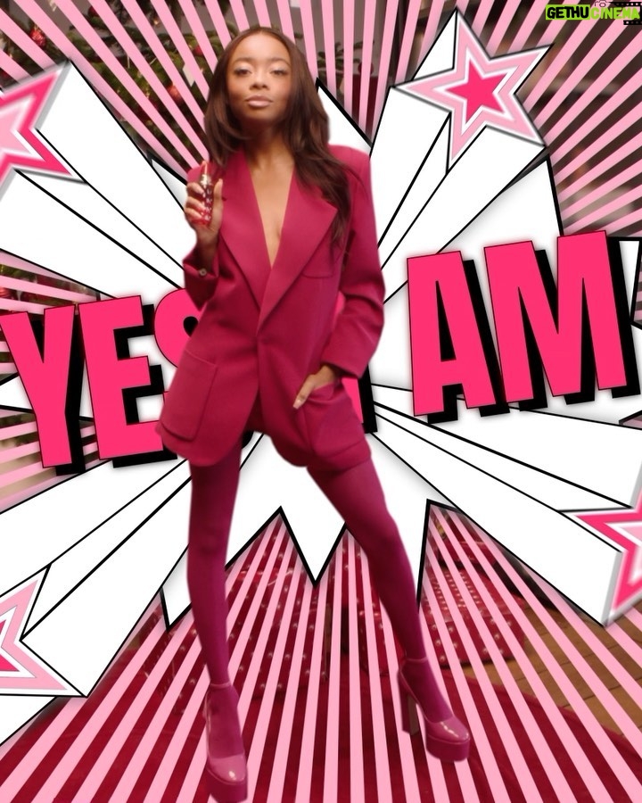 Skai Jackson Instagram - Cacharel unwraps the Holidays with its collaboration with DC @dcofficial. Enter the most joyful season of the year with @skaijackson and her power scent, Yes I Am Bloom Up! #Cacharel #CacharelParfums #YesIAmBloomUp! #DCxCacharel #Holidays