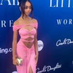 Skai Jackson Instagram - Disney’s The Little Mermaid premiere 💖 @theofficialpandora #TheLittleMermaid #disneyxpandora #pandorapartner #STYLEDbyMonicaRose