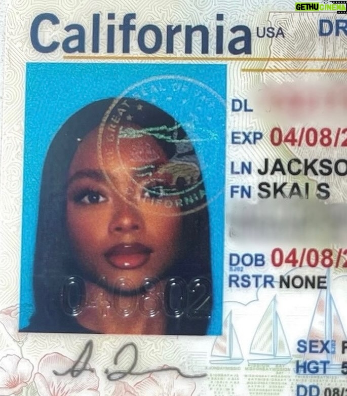 Skai Jackson Instagram - face card dont decline Skai visa