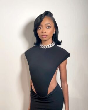 Skai Jackson Instagram - Last night w/ @warnermusic 🖤

#STYLEDbyMonicaRose