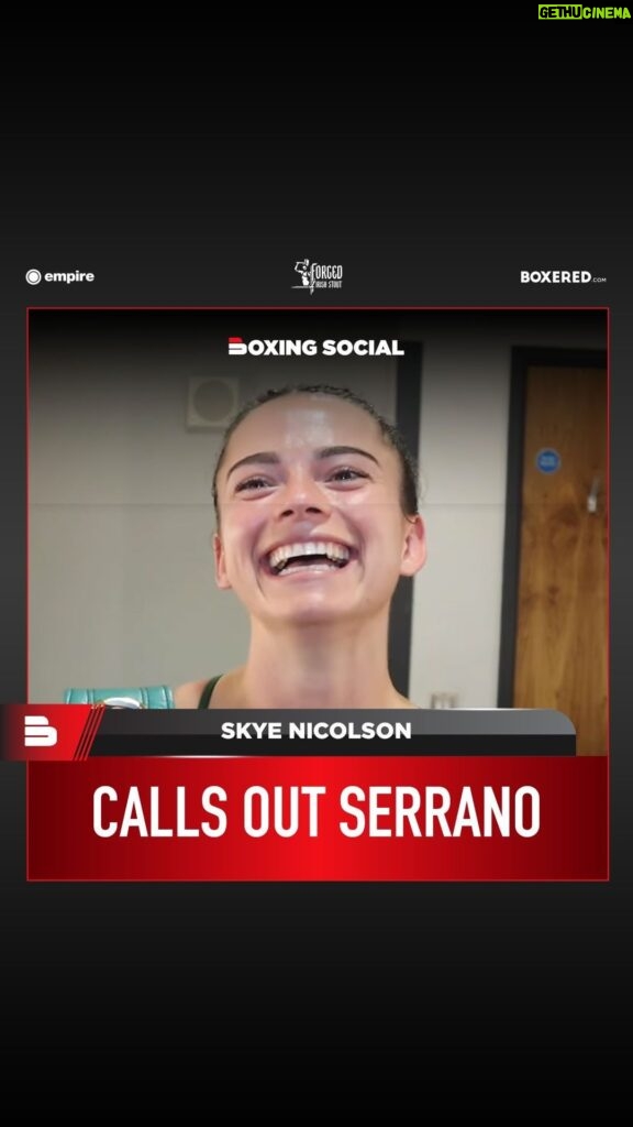 Skye Nicolson Instagram - 🗣️ “I WANT THAT FIGHT!” @SkyeBNic CALLS OUT Amanda Serrano for an Undisputed Clash💥 #SkyeNicholson #AmandaSerrano #Boxing