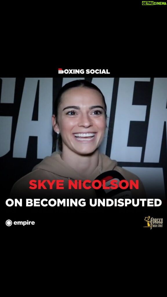 Skye Nicolson Instagram - 🗣️ “IF THINGS KEEP GOING TO PLAN, I COULD FIGHT FOR UNDISPUTED IN MY TENTH FIGHT!” @SkyeBNic previews her fight with Lucy Wildheart, and hopes for a clash with @SerranoSisters should she win on Saturday 👀 #SkyeNicolson #NicolsonWildheart #CameronTaylor2 #Boxing