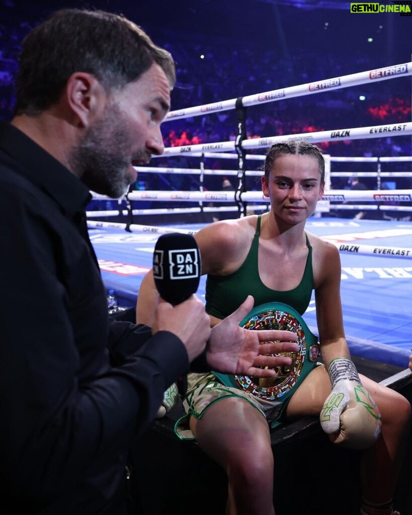 Skye Nicolson Instagram - Big soppy post sorry🥹 Finished the year in style to go 9-0 and retaining my place as #1 in the world with the @wbcboxing and now awaiting mandatory status for my shot at the crown 👑 this year saw me let go of the dream for Olympic gold and go all in on my professional career and it wasn’t a decision I took lightly- but when I’m all in, I’m all in. I give my everything to this sport because I want to be the best and I want to leave a legacy like my idols have done before me. I am so incredibly blessed to have the most amazing team of people guiding my career and putting in the work alongside me day in, day out and I cannot express how grateful I am to have found myself in the position I’m in and how the past two years has changed my life. This is still the infancy of my professional career and I’m on the verge of world title contention- potentially against a p4p great and trailblazer of the sport. The amount of pinch-me moments are countless at this point!!! They say a happy fighter is a dangerous fighter so y’all better watch out cause I can’t stop smiling 🥹 thank you to the incredible people on this journey with me- we are headed for the top 🔝👑✨🤍 @eddie_lam71 @bradleyskeete @paulready_ @alexelvy_twi @eddiehearn @matchroomboxing @jennylam88888 @iboxgym_pro @waynetolton_ @johnnyghostsphoto and to everyone who believes in me and supports me- it means the world to me 🤍✨ big love! Dublin, Ireland