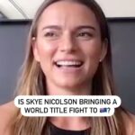 Skye Nicolson Instagram - Skye Nicolson bringing a world title fight to Brisbane? Yes please. The Aussie is looking to lock in a fight with Sarah Mahfoud for the WBC featherweight crown.