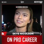 Skye Nicolson Instagram – 🗣️ “I’VE GOT HUGE DREAMS” 

@SkyeBNic on moving on from the Olympics and her amateur career and focusing fully on her goals in the professional game!🥊

🎉 𝗙𝗢𝗥𝗚𝗘𝗗 𝗢𝗙𝗙𝗜𝗖𝗜𝗔𝗟 𝗙𝗜𝗚𝗛𝗧 𝗪𝗘𝗘𝗞 𝗣𝗔𝗥𝗧𝗬 | Thurs, 8th Feb | London | Get your tickets via the link in our story 🔗

#SkyeNicolson #Boxing