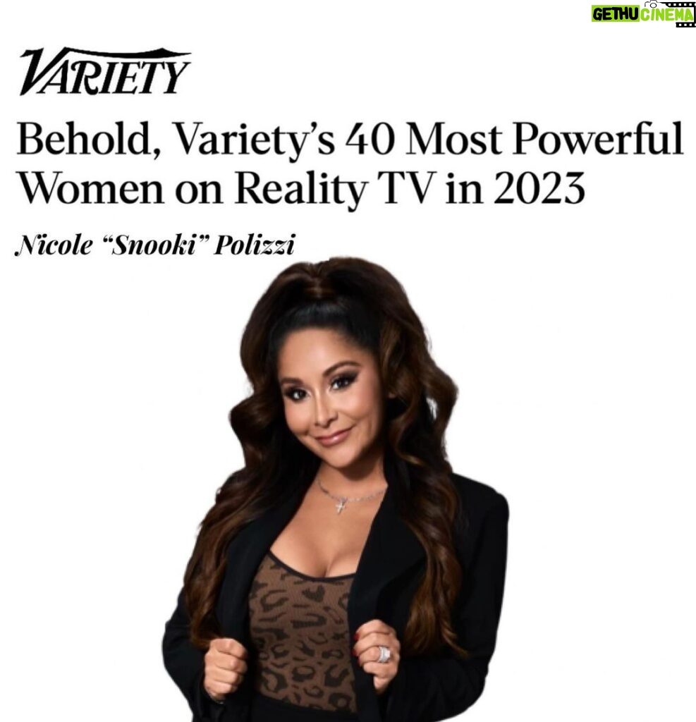 Snooki Instagram - What a nice birthday present!!! Thank you @variety for this amazing honor! My boo @jwoww and I were literally crying. #snookwoww Wish I could come celebrate with all these incredible ladies honored next weekend but Cheer Mom duties call 😩 We did it, Joe! 🥂