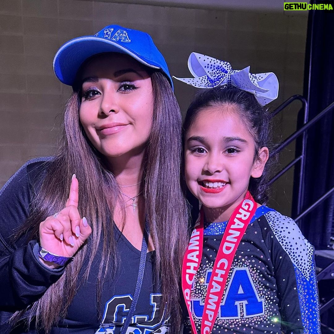 Snooki Instagram - So soooo proud of this girl! 💙 Proud of her phenomenal team- ASC National Champs & Level 3 Grand Champs!! Blessed to have this cheer family & be apart of the best gym! #cheermom