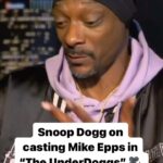Snoop Dogg Instagram - @snoopdogg on casting @therealmikeepps in his amazing new #TheUnderDoggsMovie 🎥 🔥 #TheUnderDoggs is out now on Prime‼️ Link in @bigboysneighborhood for our all new BIG interview with the LEGEND #SnoopDogg ‼️🎥 #bigboysneighborhood #bbn #bigboy