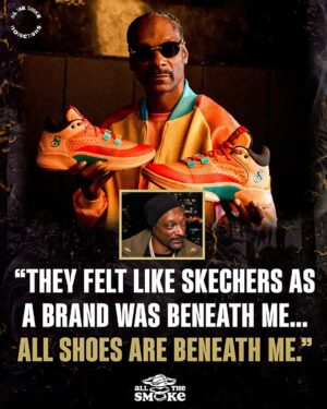 Snoop Dogg Instagram - Skechers is building their basketball line around Snoop 🔥

All new episode with @snoopdogg is out now on the @allthesmoke.productions YouTube