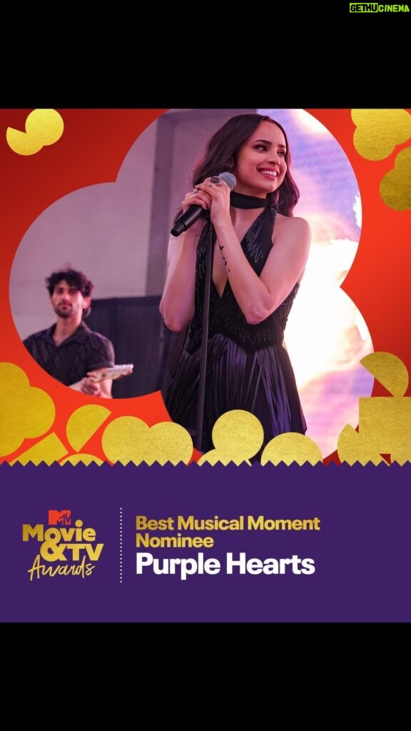 Sofia Carson Instagram - I am nominated for Best Musical Moment at the 2023 #MTVAwards 💜 My Purple Heart could BURST. VOTE TODAY on @MTV’s Instagram Stories starting at 1PM ET, until this Friday MAY 5💜 Thank you for loving this movie and this song as deeply as you do. I adore you. VOTE VOTE VOTE my family 💜 COME BACK HOME💜