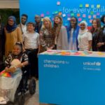 Sofia Carson Instagram - Champions For Children 🩵 Thank you to our Unicef Executive Director Catherine Russel and @flotus for bringing us together. To the children and youth advocates who graced us with your bravery, your voices were LOUD and your voices were HEARD. Thank you. UNICEF