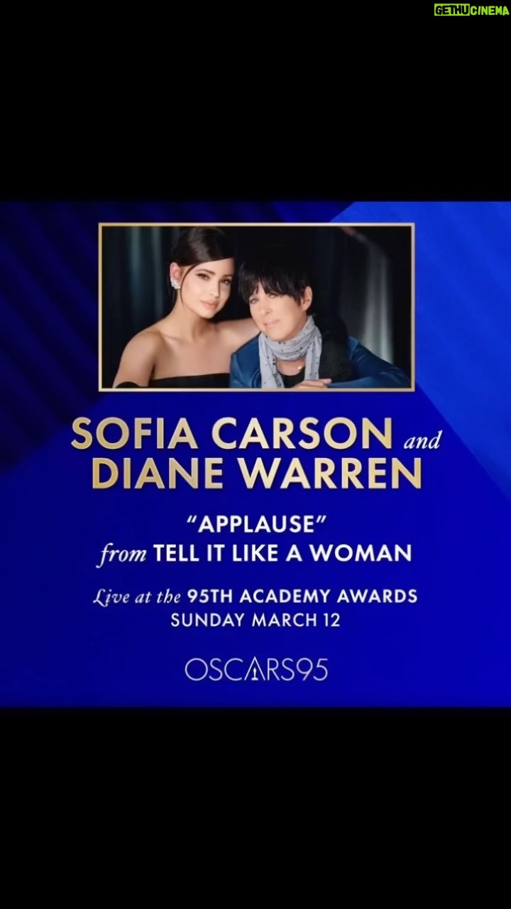 Sofia Carson Instagram - Honored above and beyond words. To sing “Applause” on The Oscars stage…💫 See you so very soon @theacademy. I adore you @dianewarren.